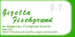 gizella fischgrund business card